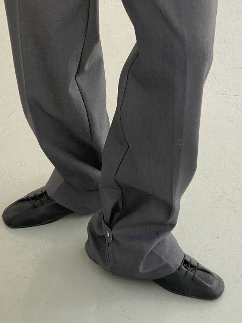 COLN Casual Pants Button Suit Pants