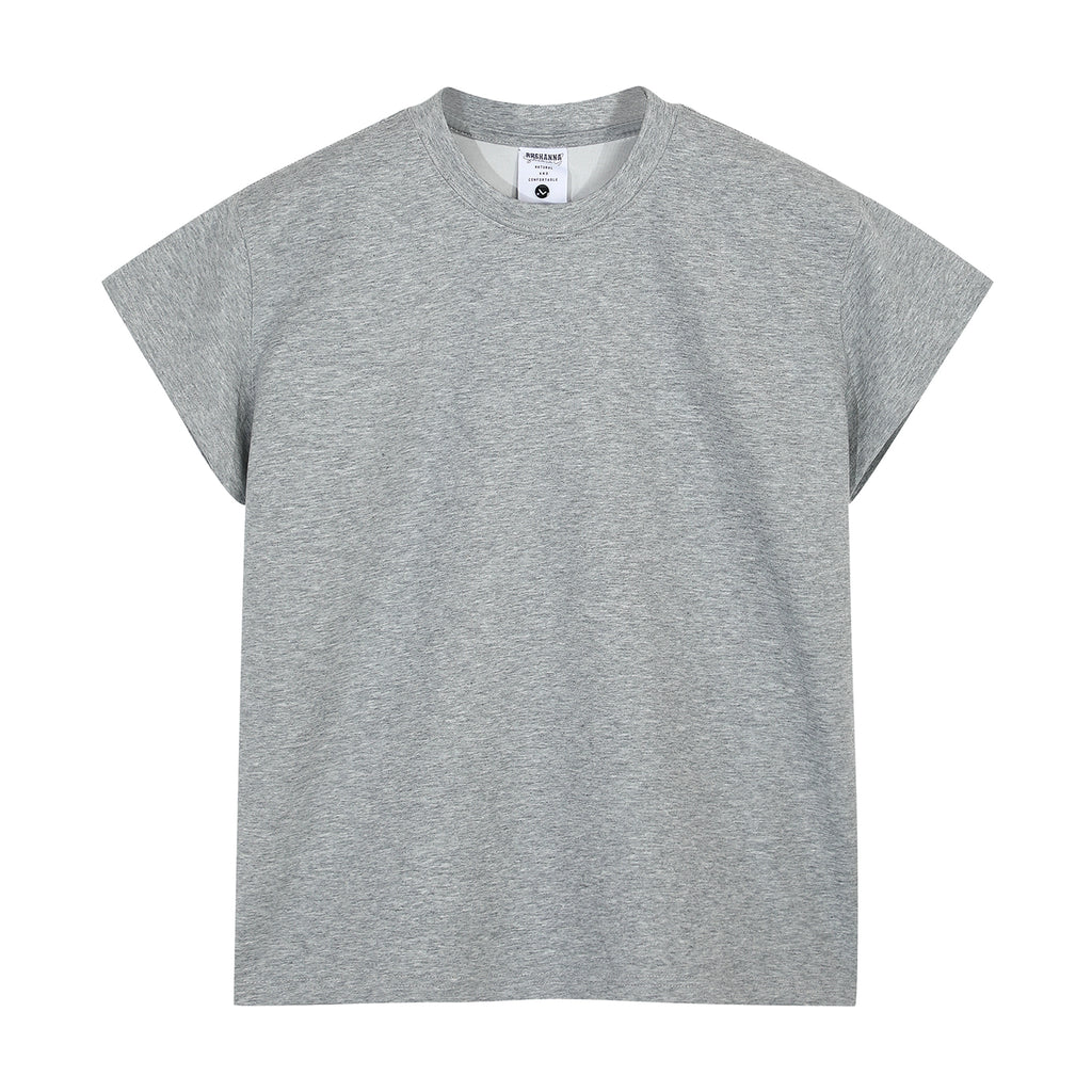 BLACKLISTS American Front Shoulder Solid Color Tee