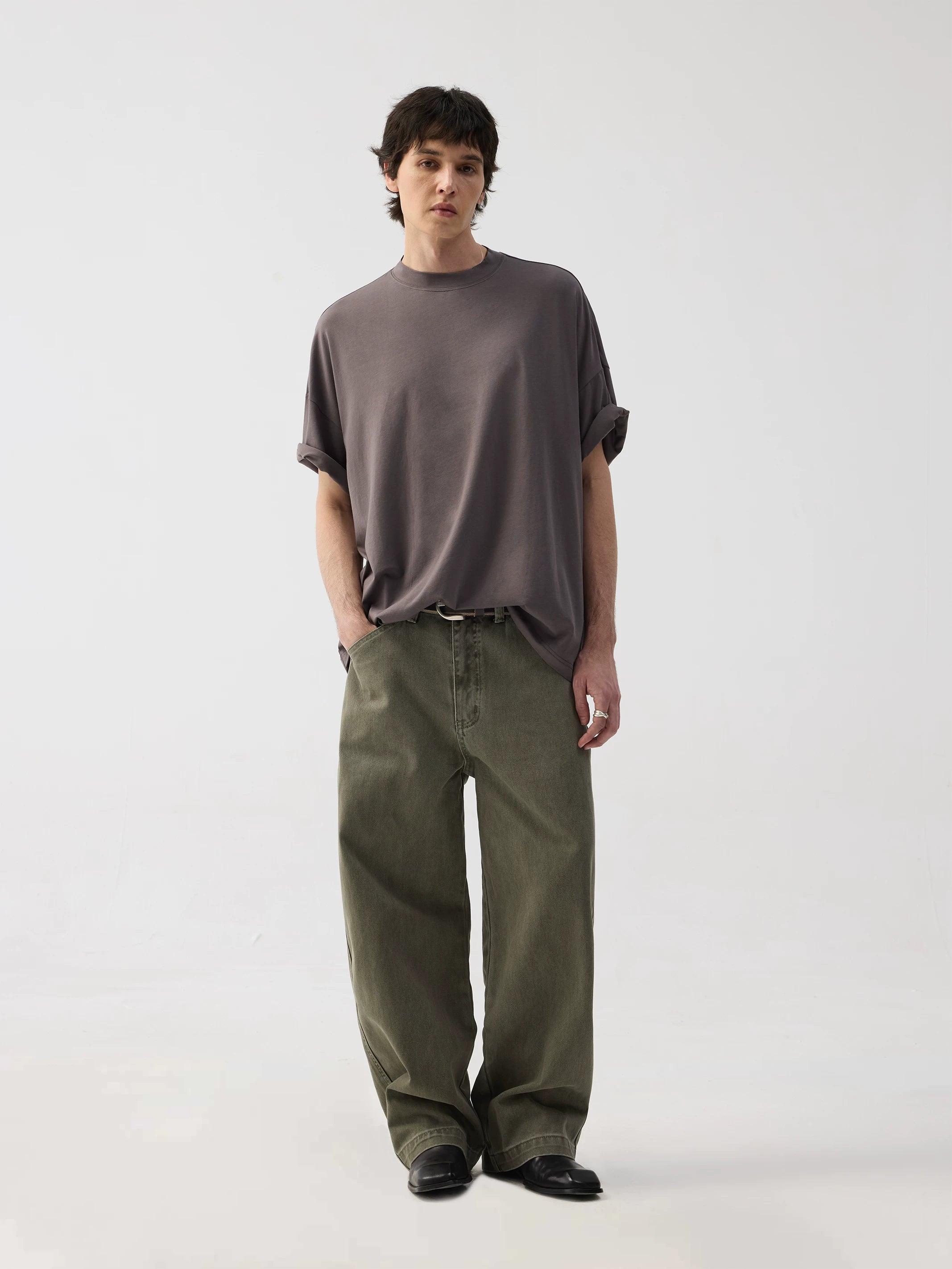 TERRAINCOGNITA Versatile Crew Neck Skin-friendly Casual Tee