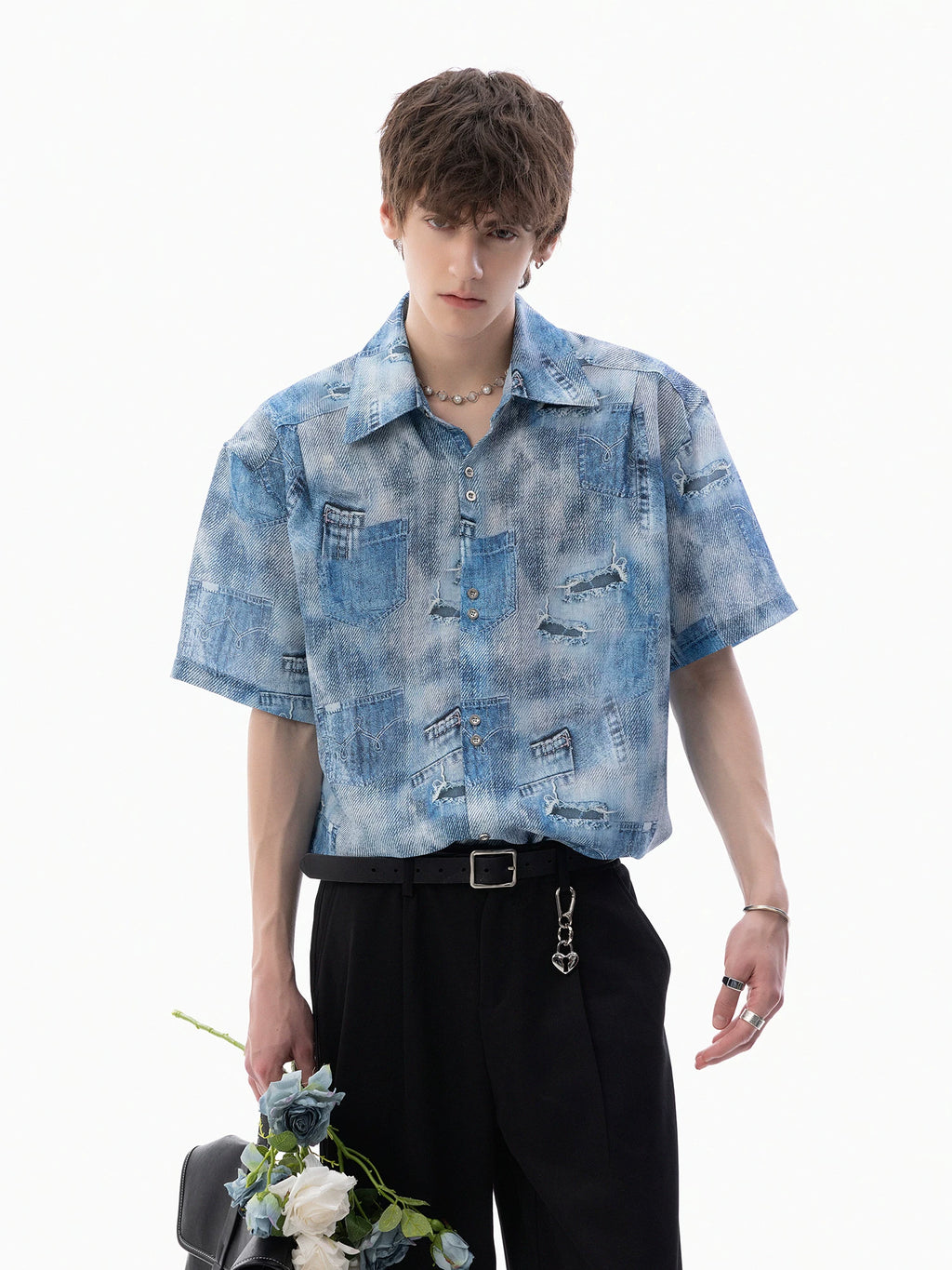 CHOR Cool Denim Loose Casual Shirt