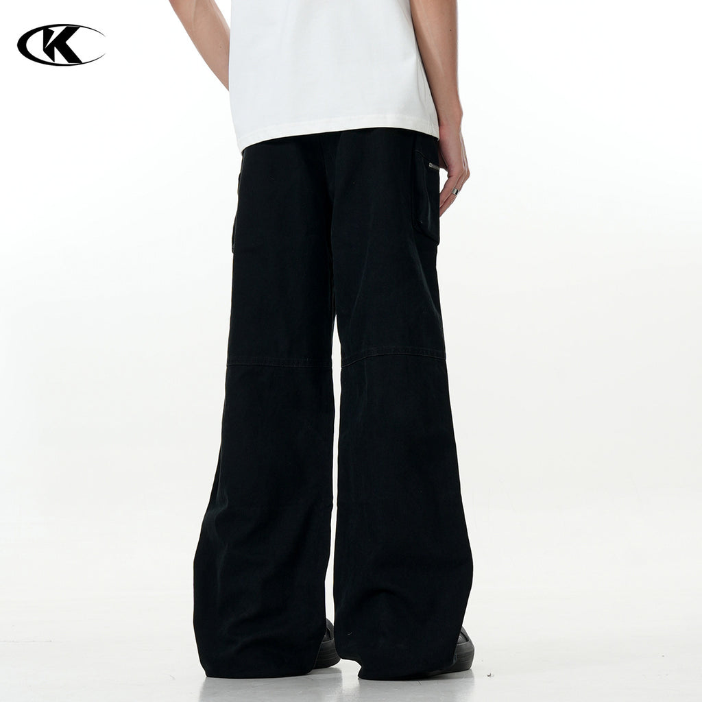 11KN Micro-pull Tooling Retro Straight Casual Pants