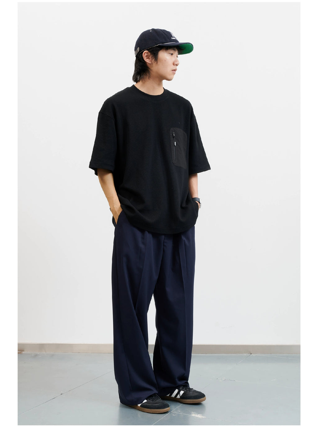 NUMBERSALT Waffle Versatile Casual Tee