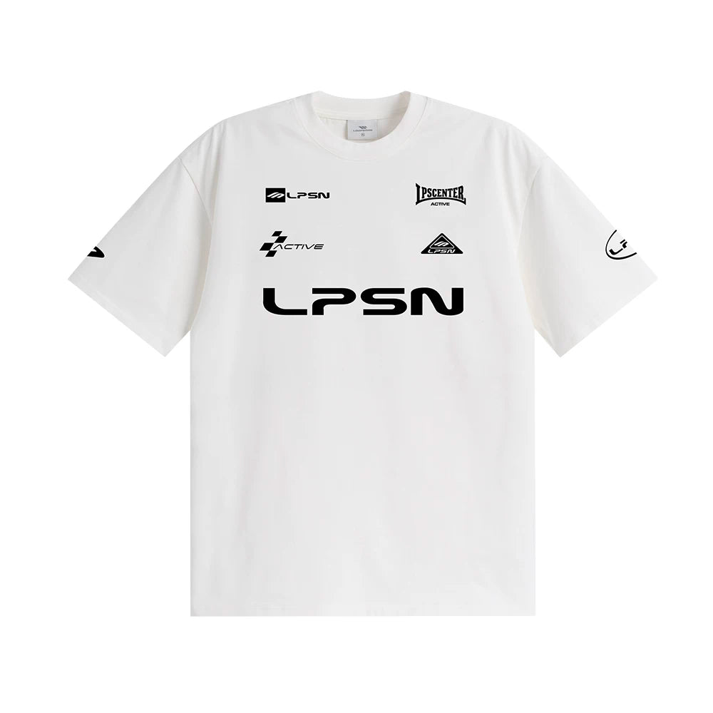Loopsoon Chest Letter Print Sports and Leisure Tee