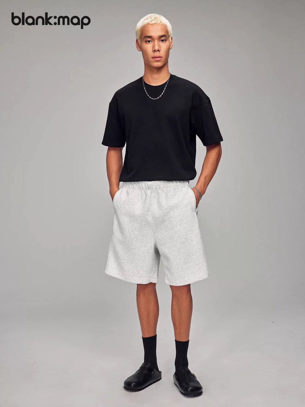 Blank: Map Comfortable Sports Loose Shorts