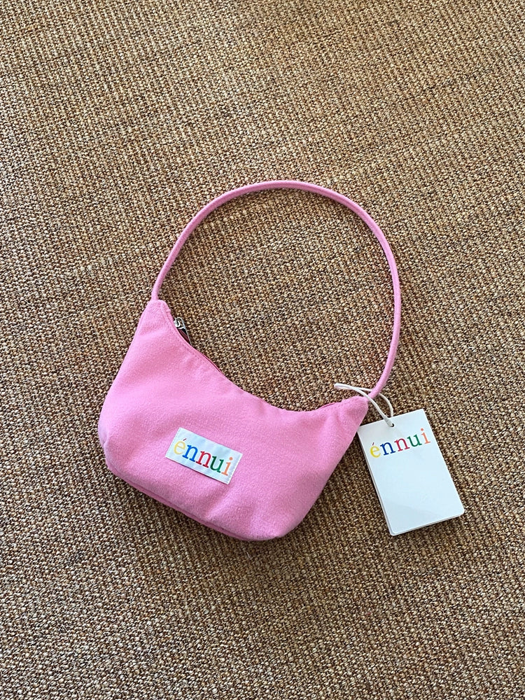 ENNUI Square Vintage Zipper Handheld Underarm Bag