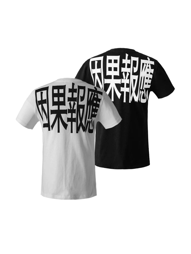KARMANISTIC Embroidery Slim Round Neck Tee