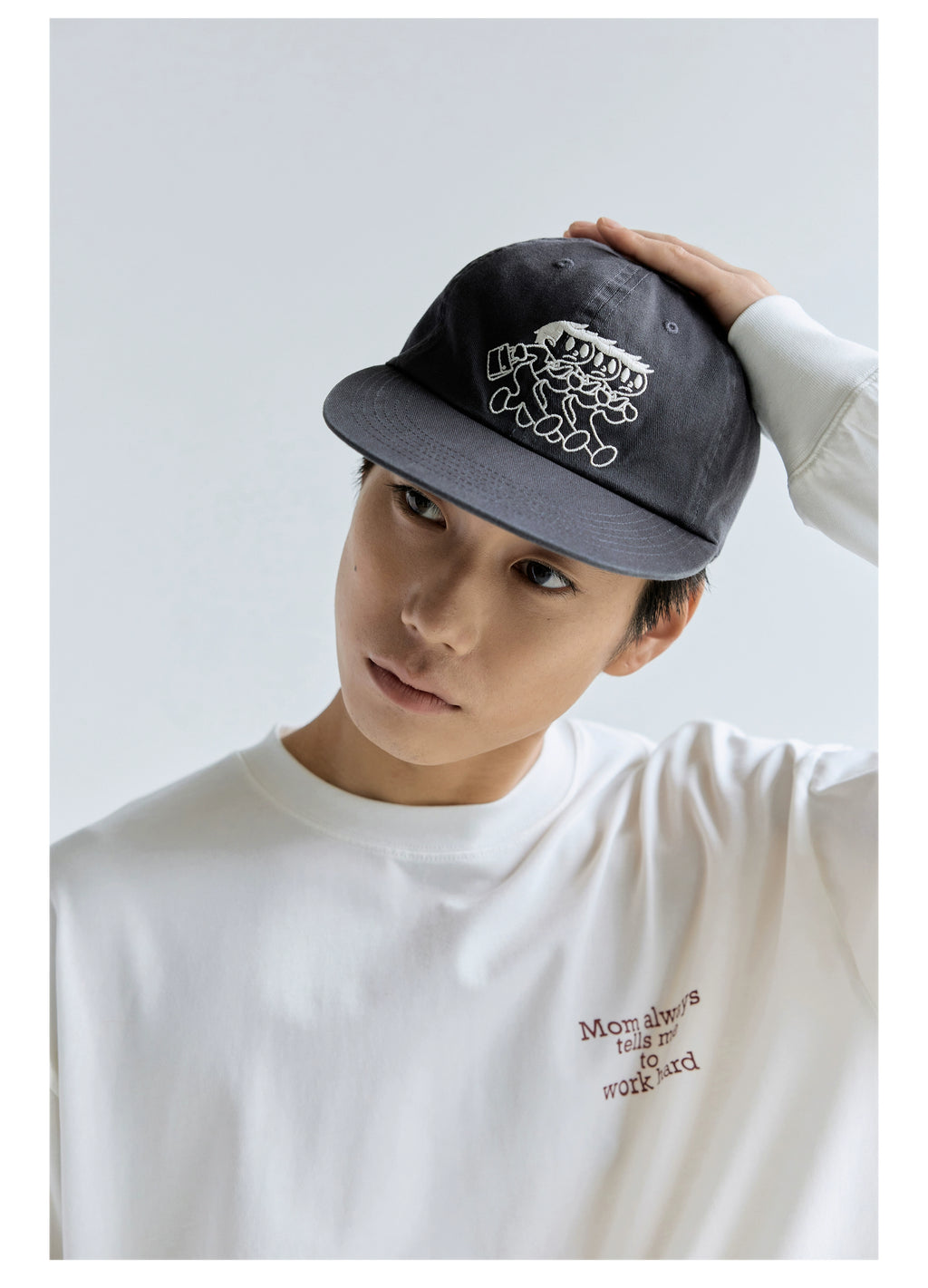 BENT IDEA Embroidered Washed Baseball Cap