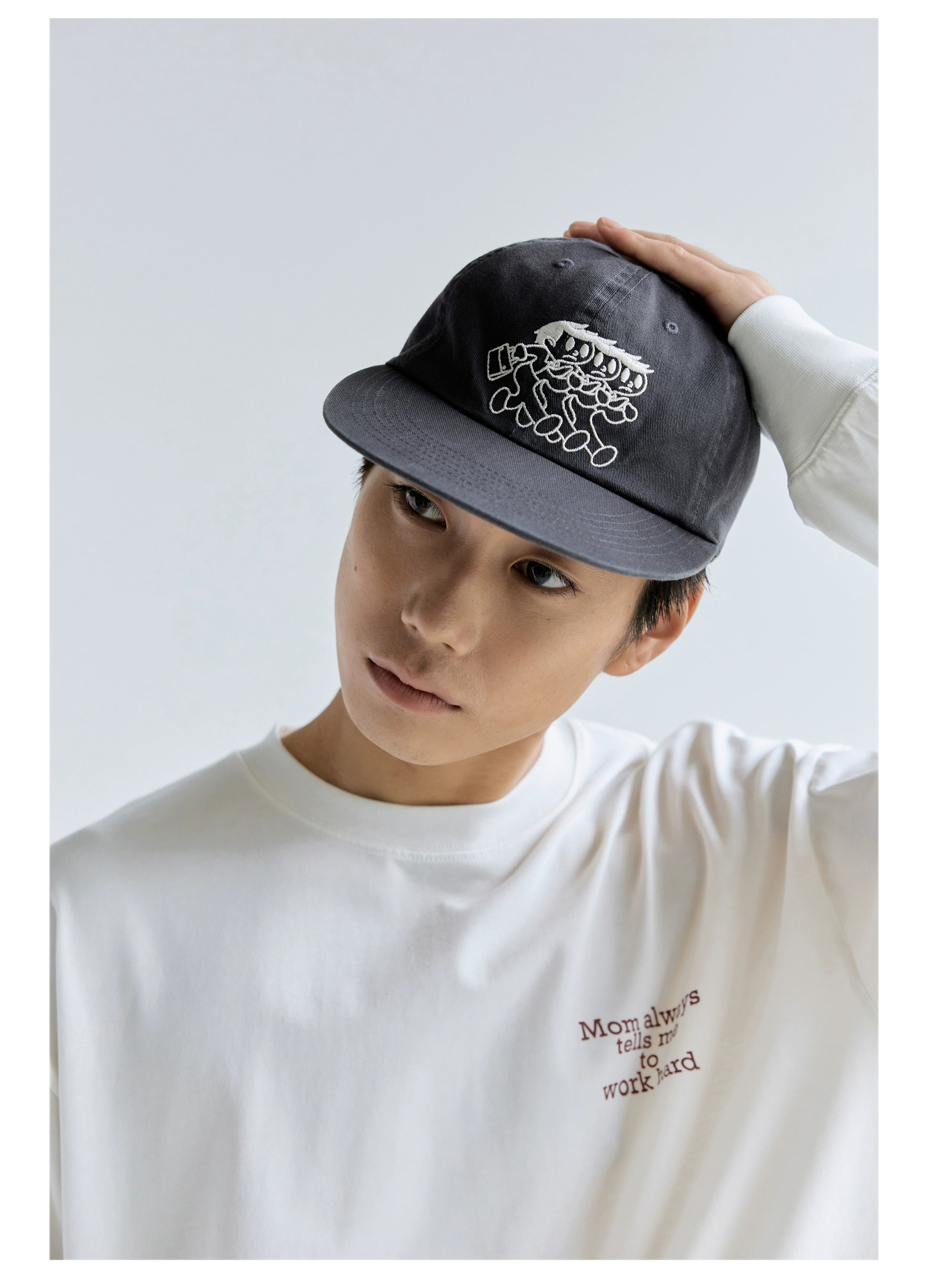 BENT IDEA Embroidered Washed Baseball Cap