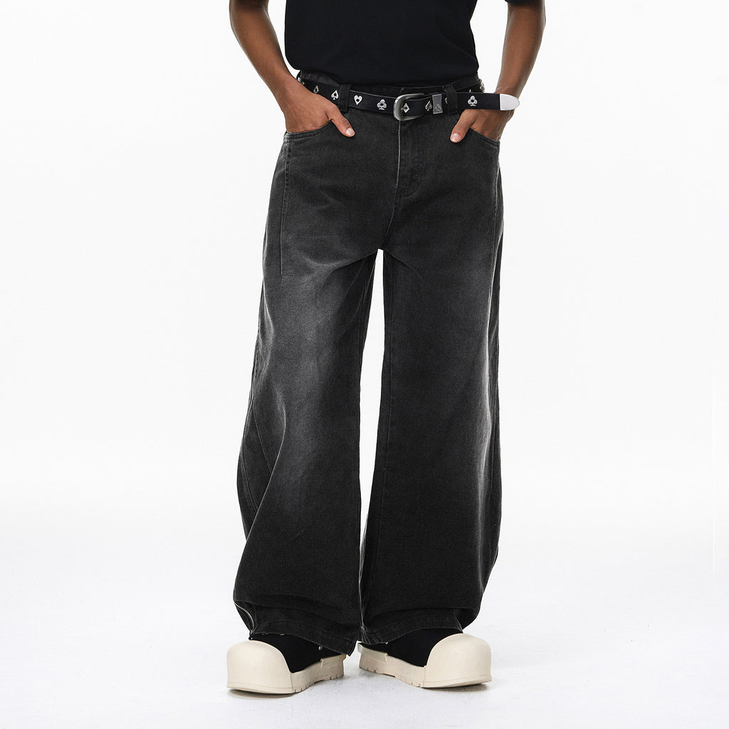 Inflation Retro Old Pleated Casual Trousers