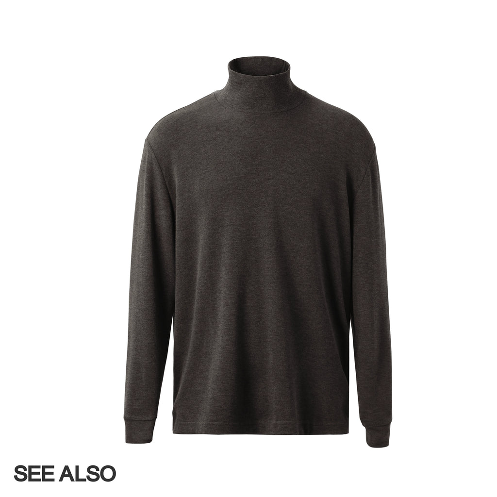 SEEALSO "row wind bulky velvet" 320g keel autumn and winter warm long-sleeved delicate soft bottoming shirt 007