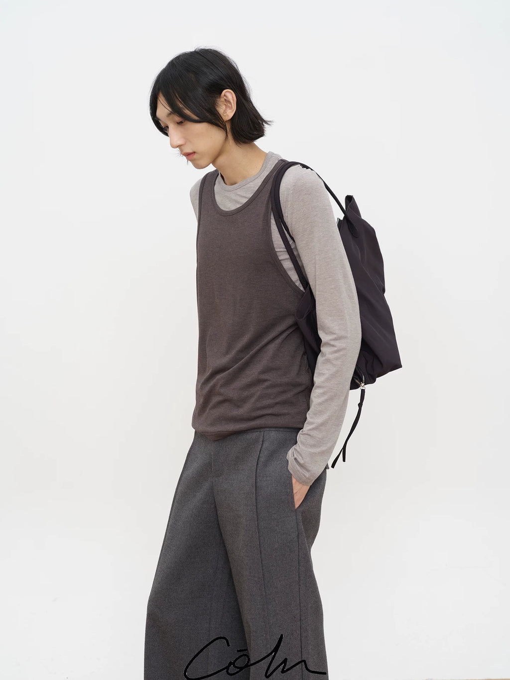 COLN Casual Versatile Bottom Long Sleeve