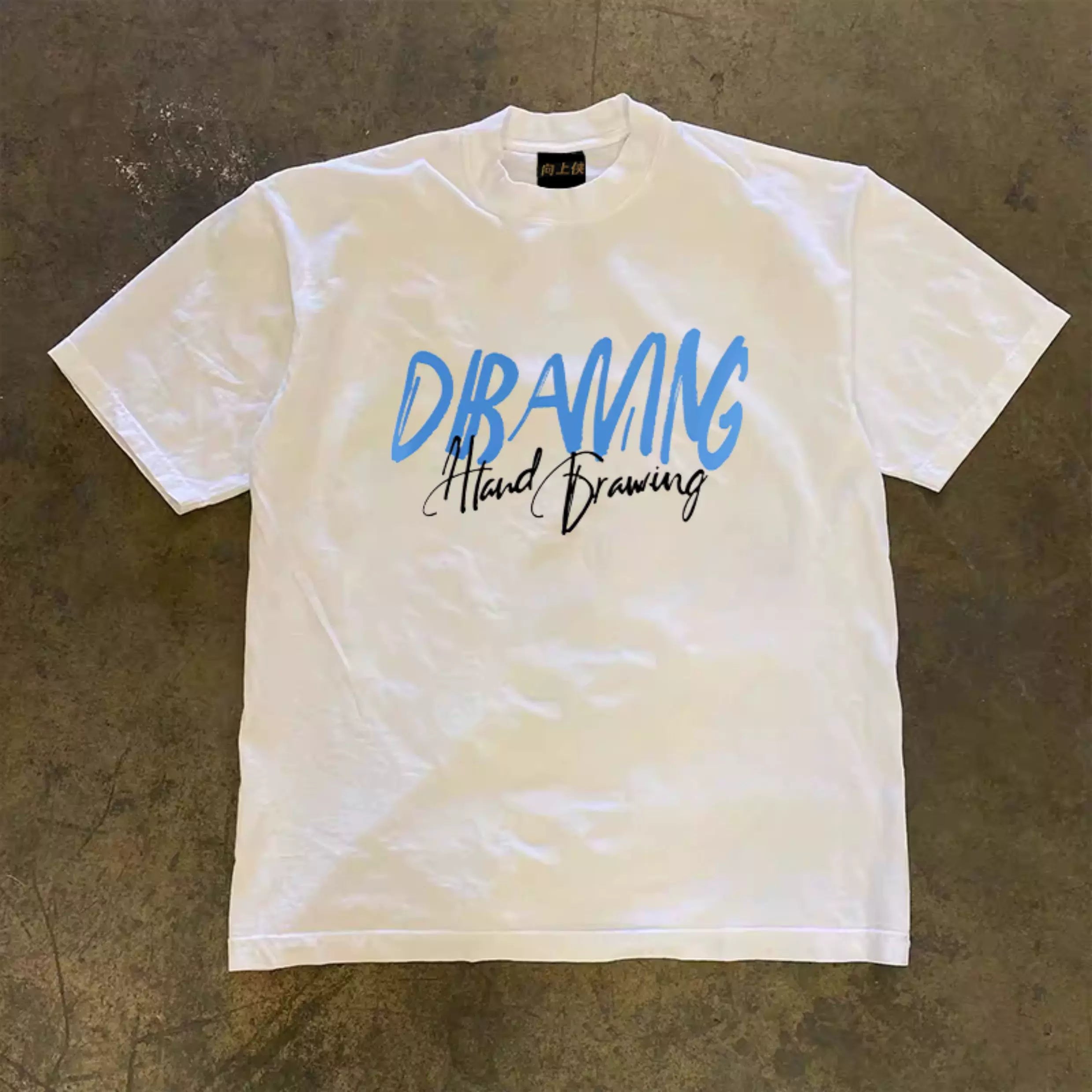 UPUPXIA Lightning Printing Casual Tee
