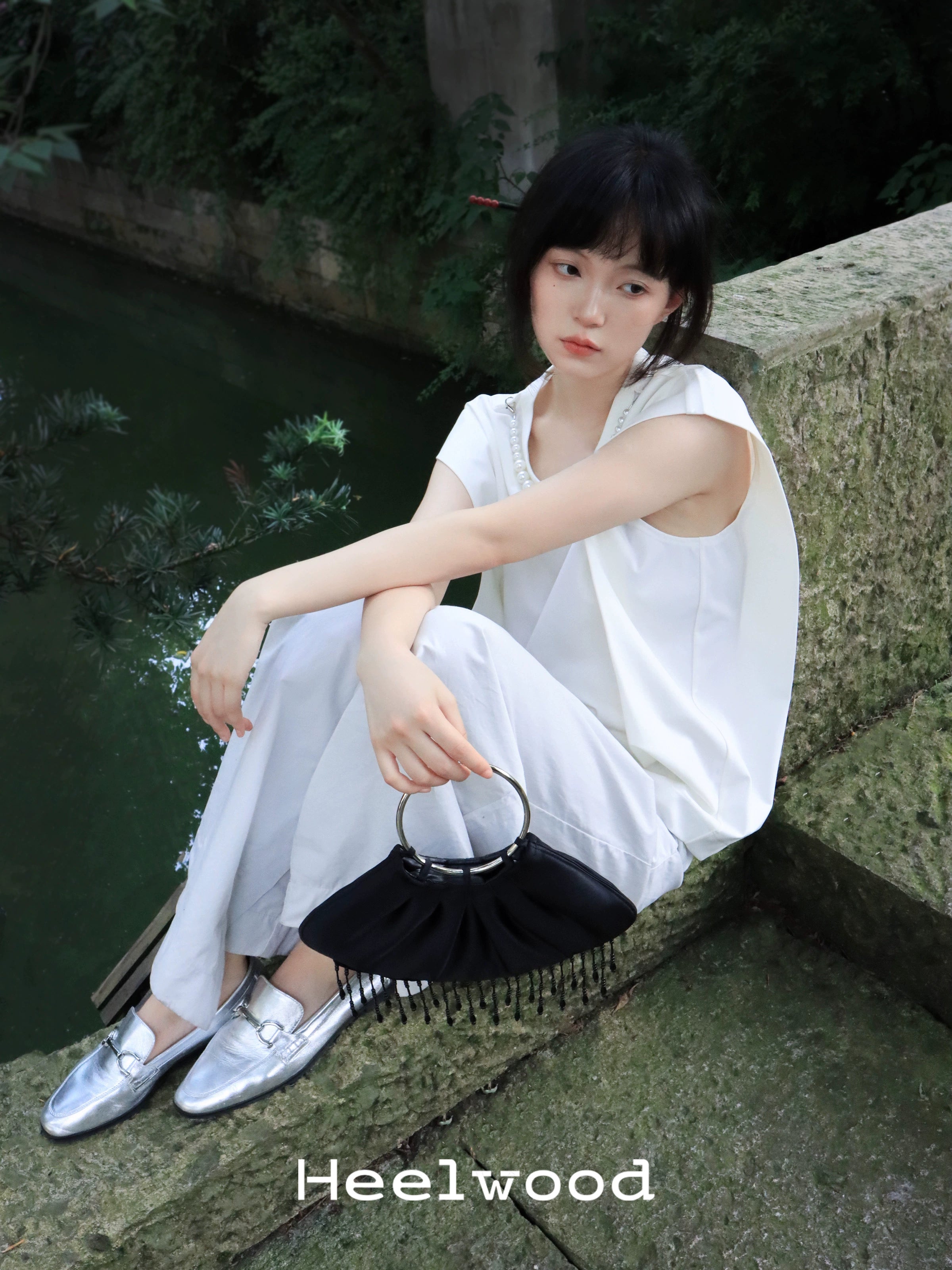 Heelwood New Chinese Tassel Portable Cloud Bag