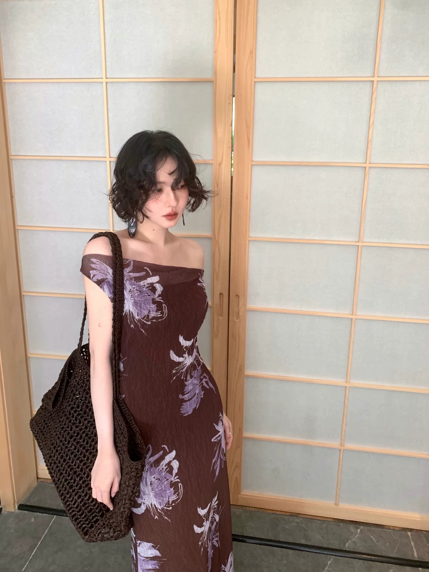 KELIFAN Retro Waist and Thin Dress