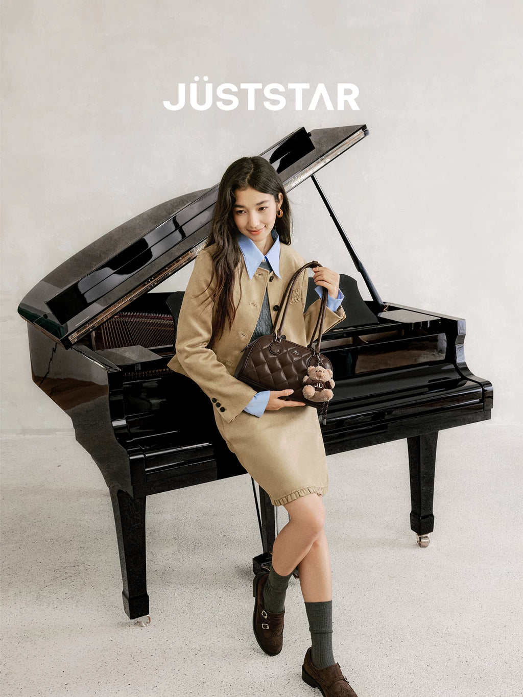 JUST STAR Versatile Rhombus Shoulder Underarm Bag