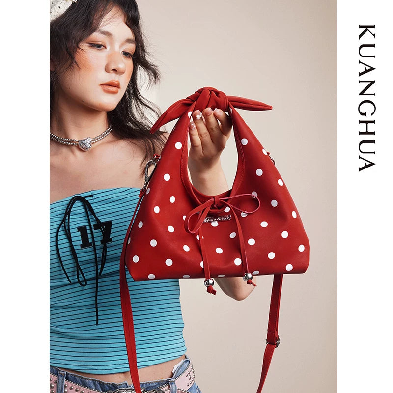 KUANGHUA Portable Polka Dot Cute Messenger Bag