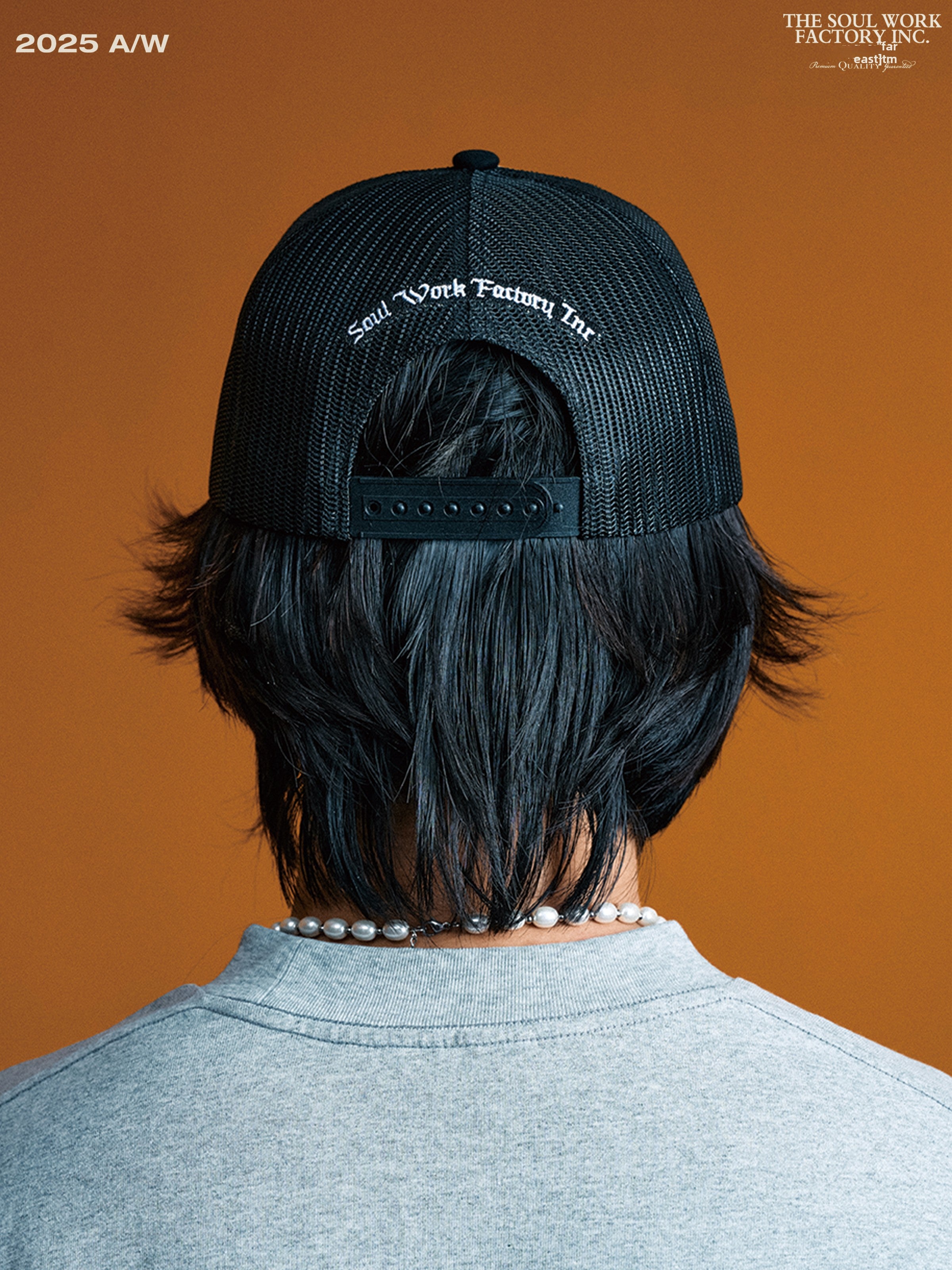 SWFI Vintage Chain Embroidered Mesh 90'S Flat-brimmed Baseball Cap