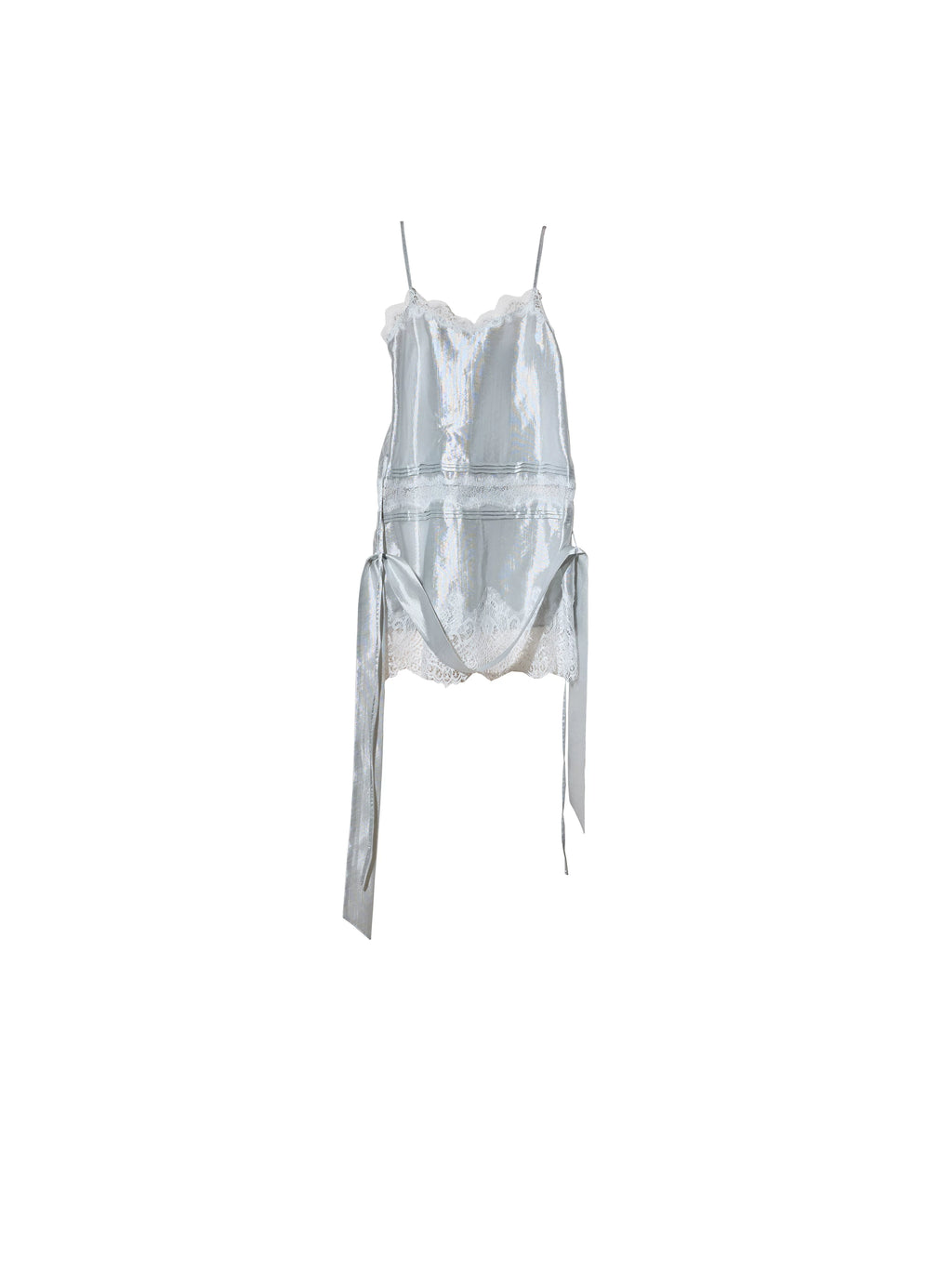 JNYLON Versatile Lace Patchwork Satin Camisole