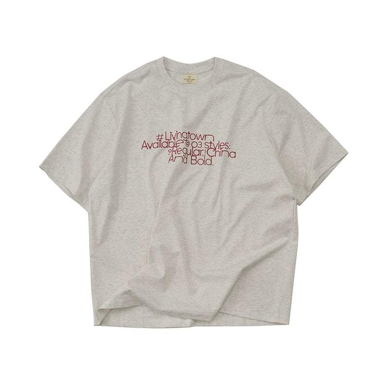 LIVINGTOWN Cool Star Font Slogan Printed Tee