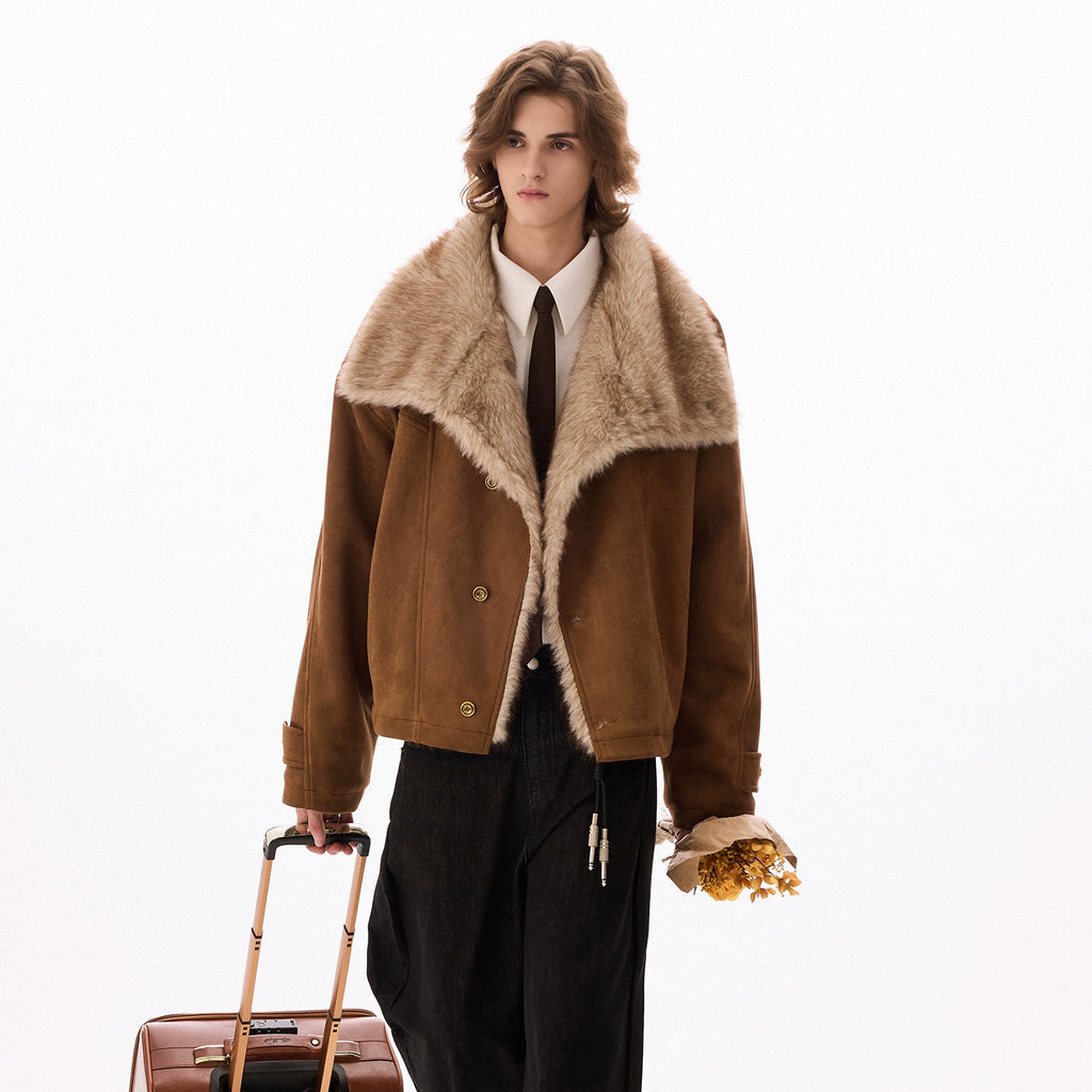 CHOR Lapel Suede Jacket