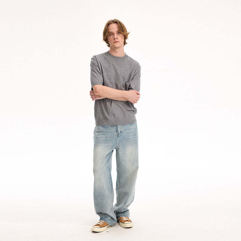 UNF Old Money Fengfani Australian Velvet Knitted Tee