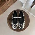 CHILIGIRL Cow-pattern Bow Light-mouth Single Shoes