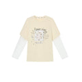 Ablueberry Cool Fake Two Piece Mesh Splicing Tee