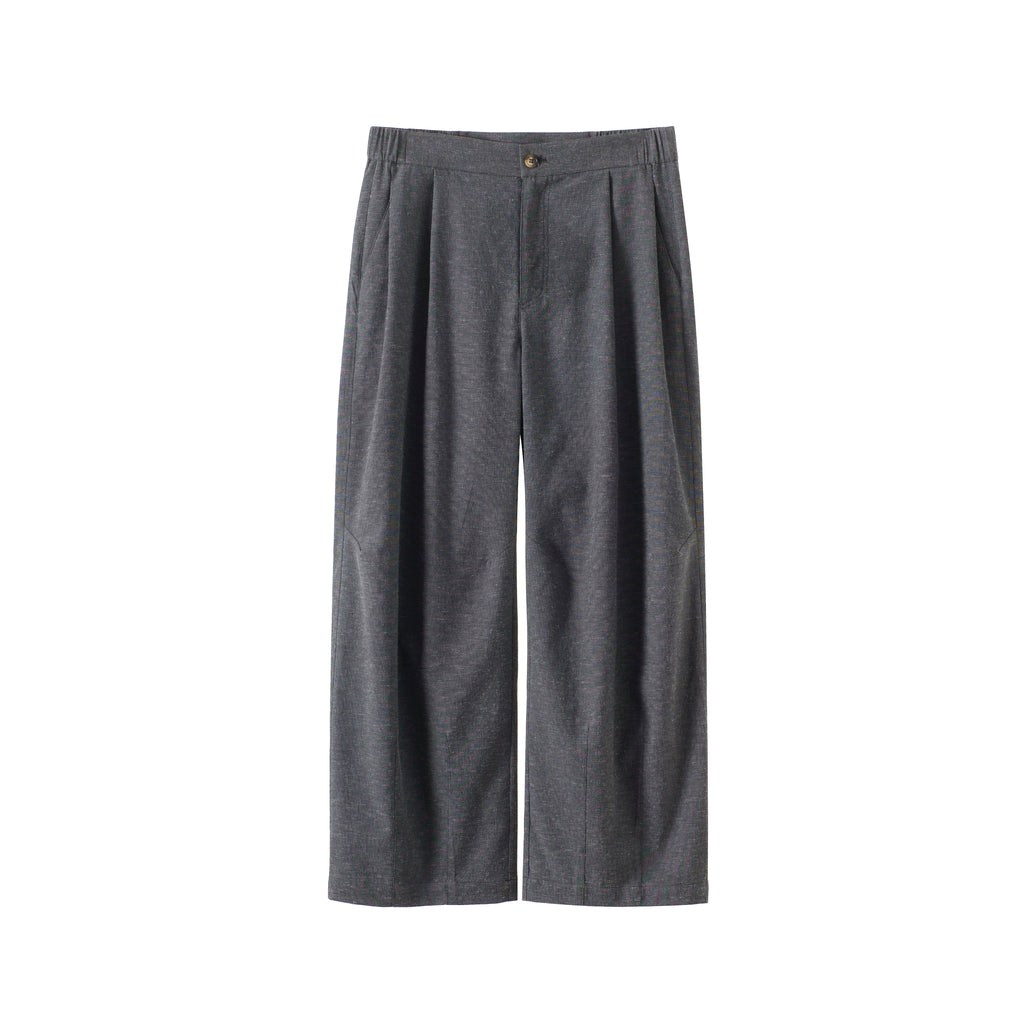 BUTTBILL 25SS Vintage Solona cotton and linen wide-leg cool Pants