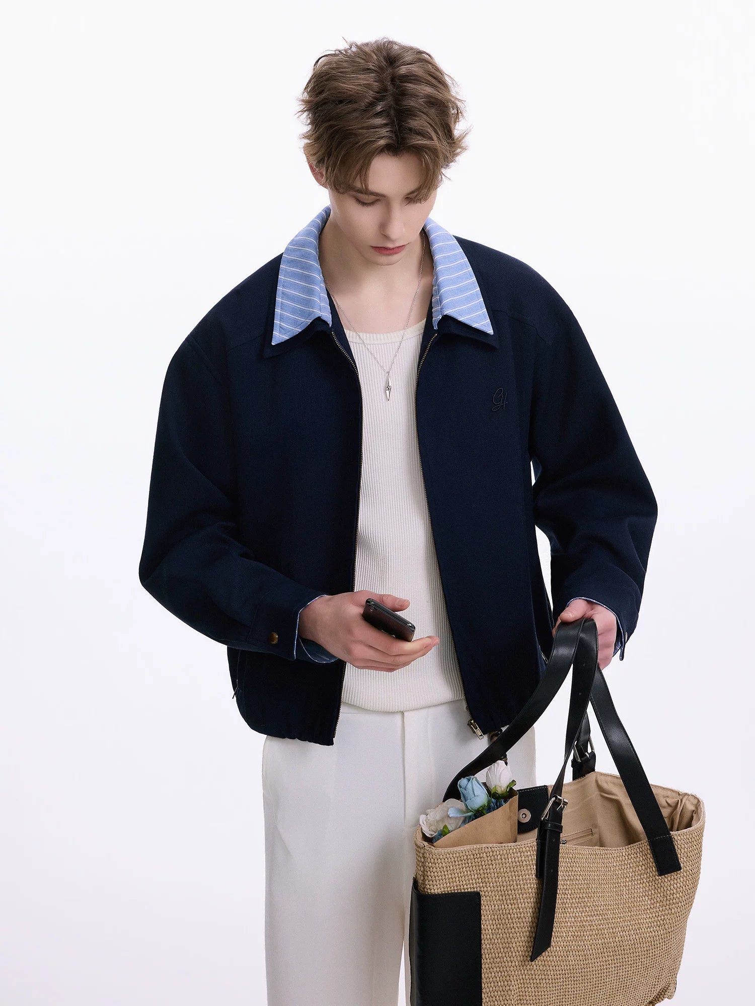 CHOR Color Matching Double Neck Versatile Jacket