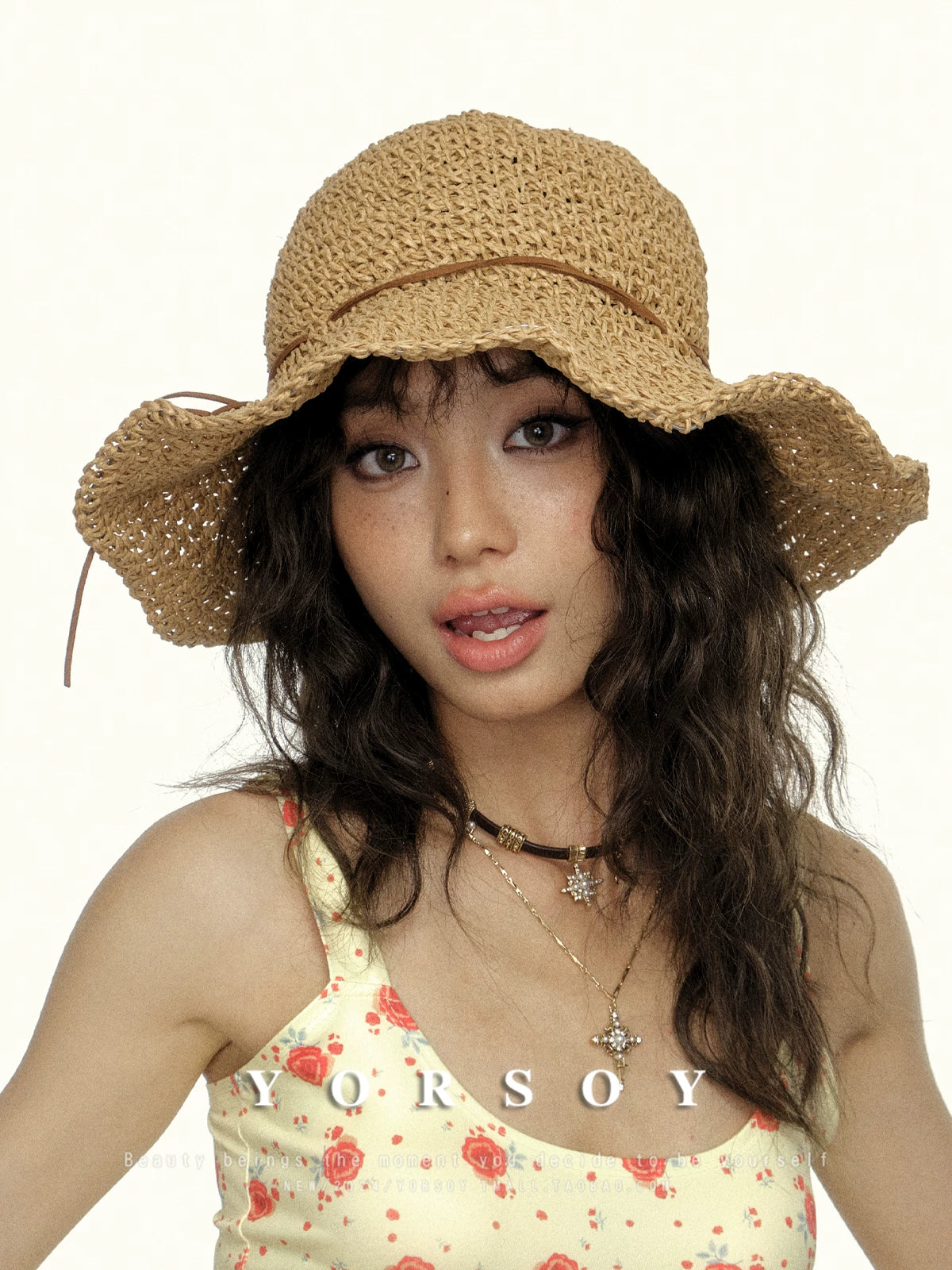 YORSOY Vintage Resort Beach Sun Hat