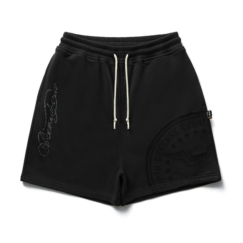 Remedy Guochao Seal Heavy Five-point Sweatpants