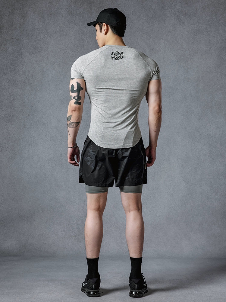 Muscle Dog Slim Fit Cuffs Show Muscle Tee