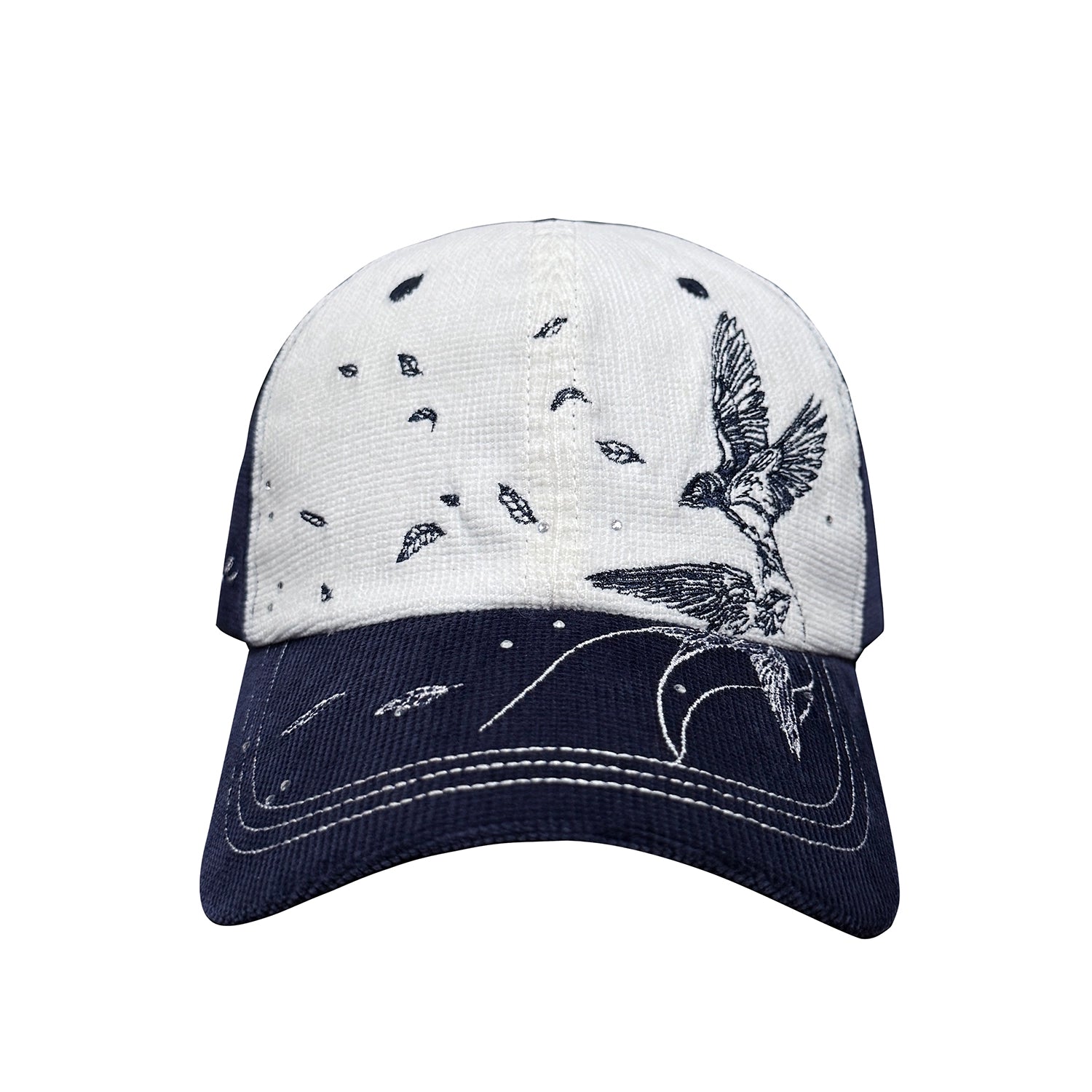 WASE Waffle Corduroy Contrasting Hot Diamond Baseball Cap