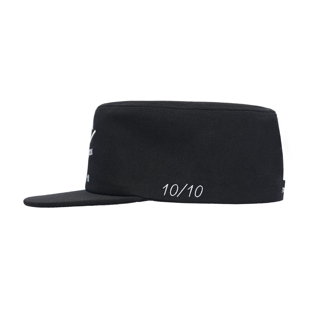 ETHEREAL PRODUCTION Clock Embroidered Hard Top Flat Top Cap