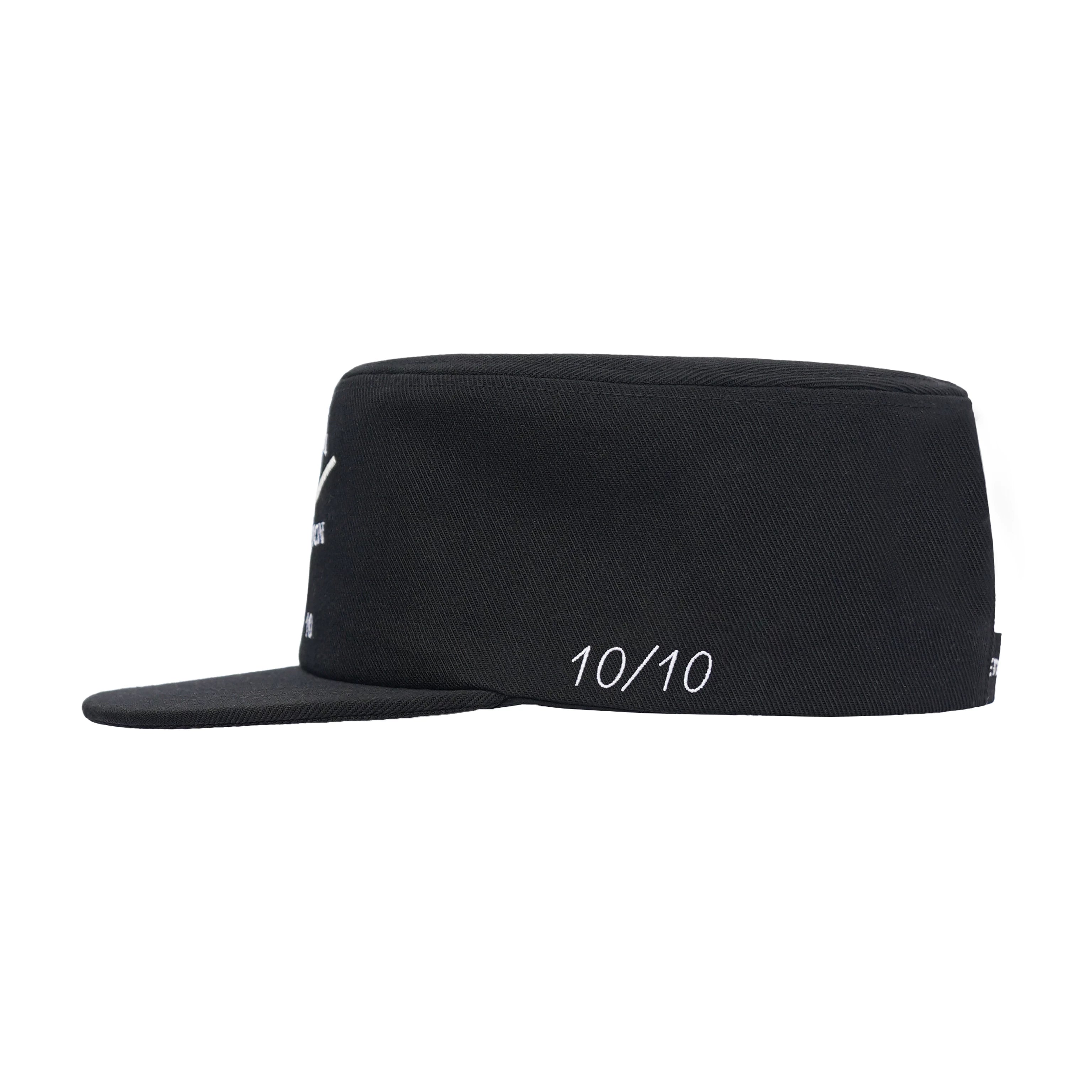 ETHEREAL PRODUCTION Clock Embroidered Hard Top Flat Top Cap