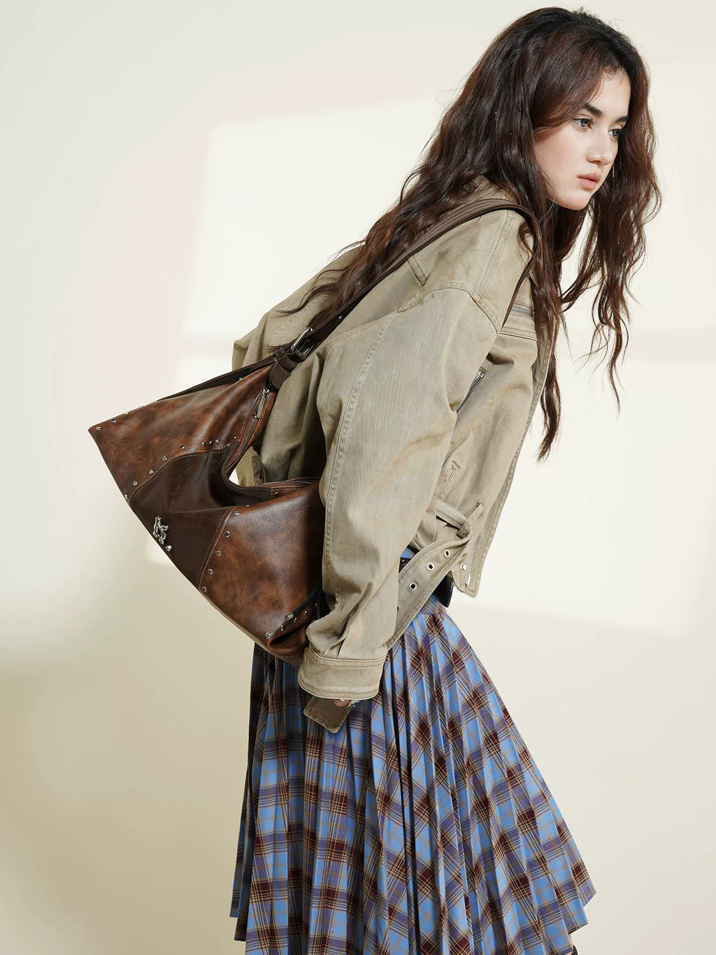 KUANGHUA Vintage Large Capacity Underarm Bag