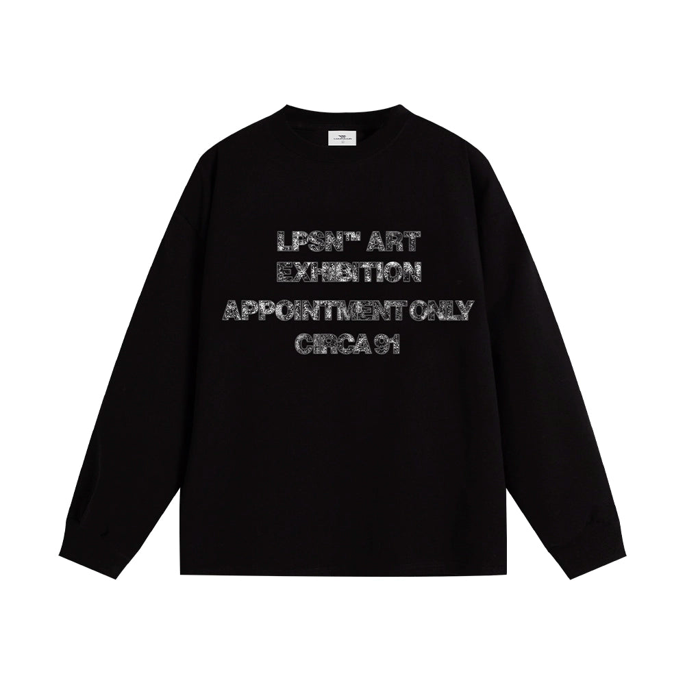 Loopsoon Front Chest Old Inkjet Print Long Sleeve
