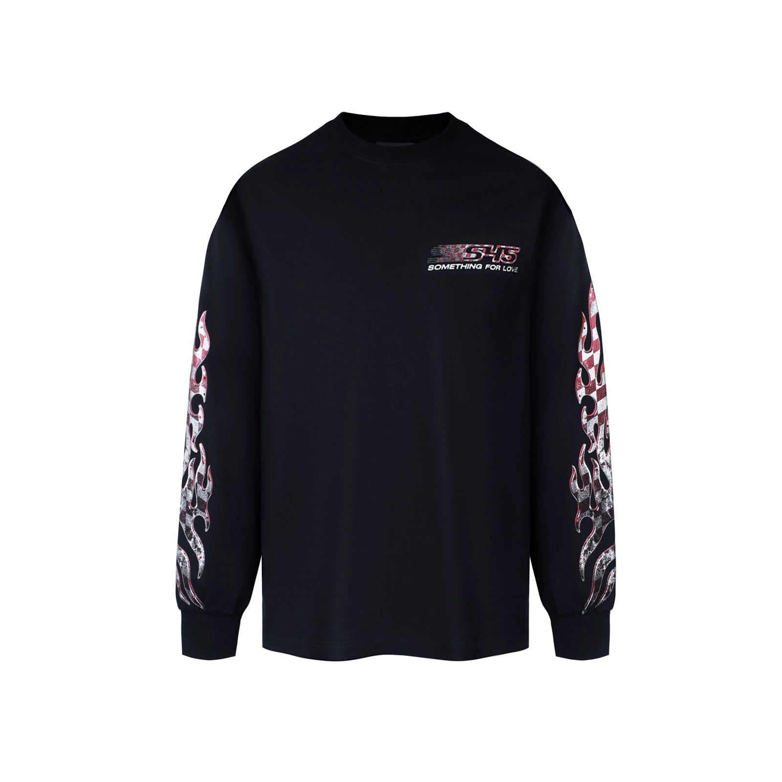 S45 Racing Flag Metal Print Long Sleeve