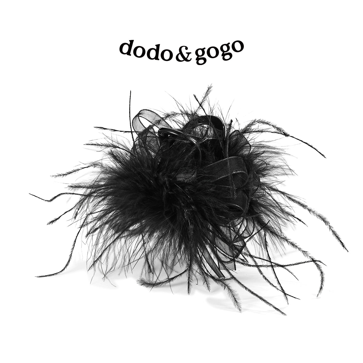 DODOGOGO Feather Bow Clip