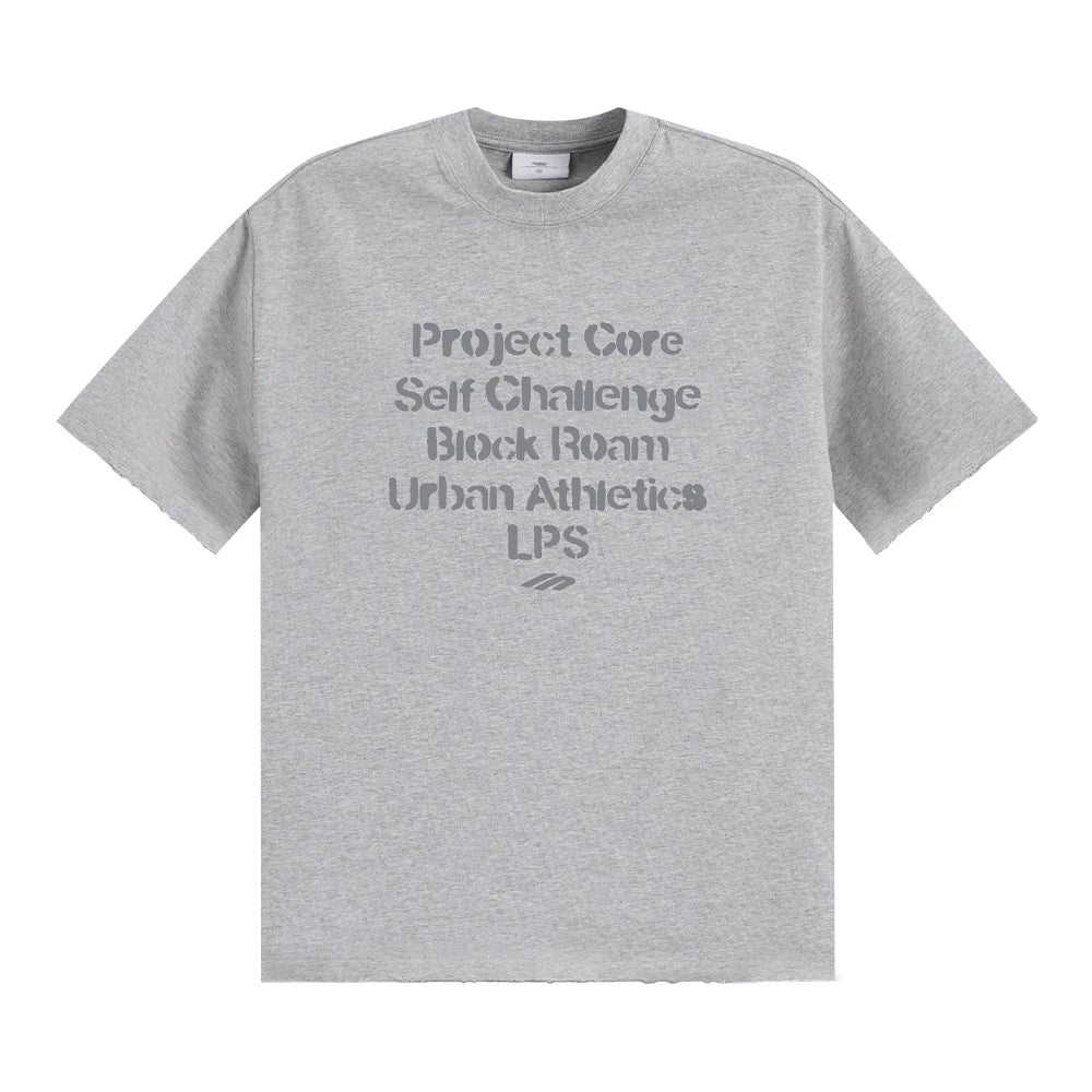Loopsoon Letter Print Loose Casual Tee