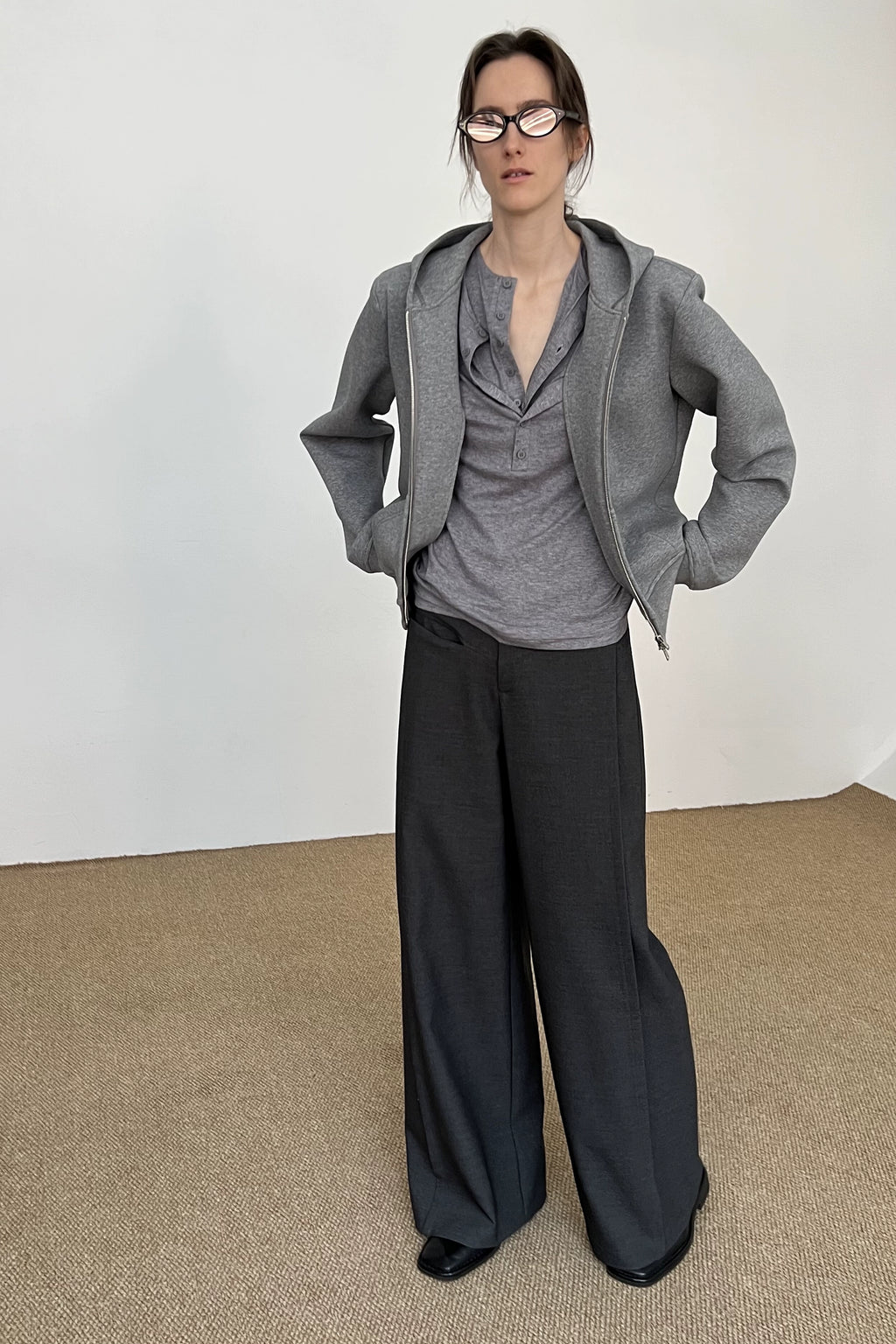COLN Casual Versatile Zipper Sweater Jacket