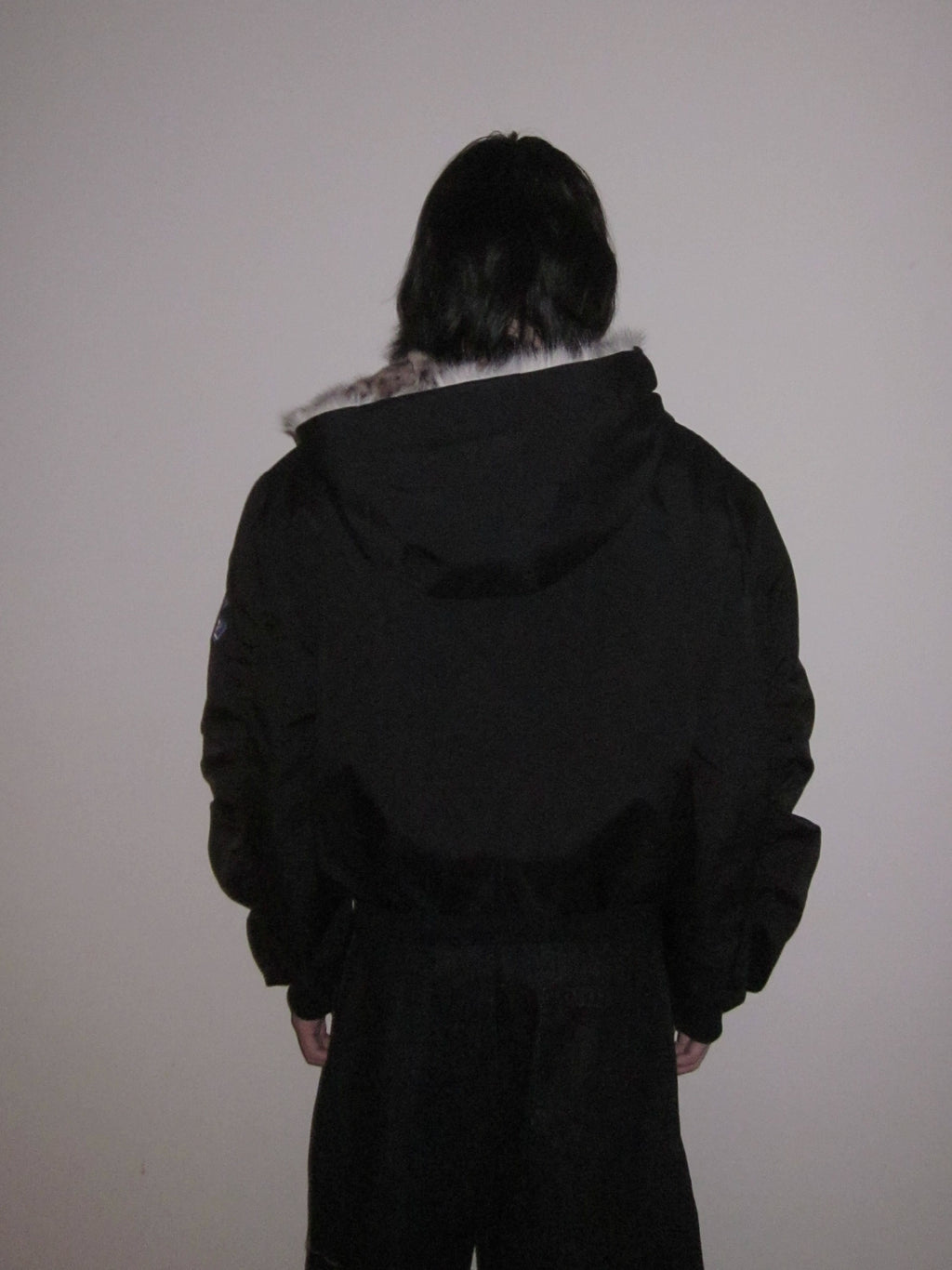 URRRGE Vintage Leopard Print Hooded Fur Collar Jacket