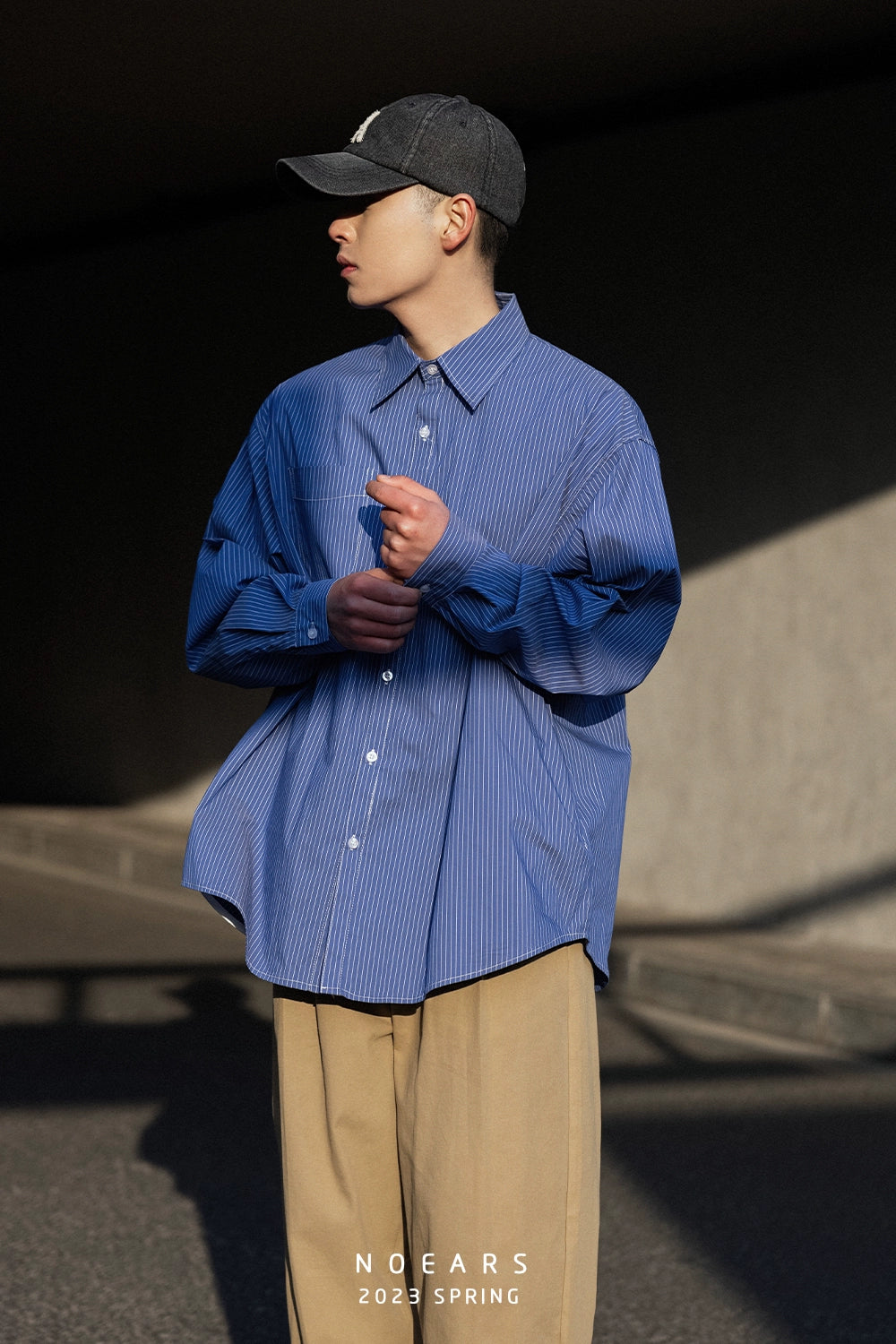 NOEARS Lapel Loose Shirt