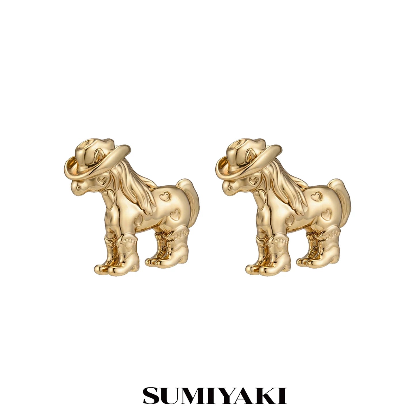 SUMIYAKI Retro Pony Cute Versatile Earrings