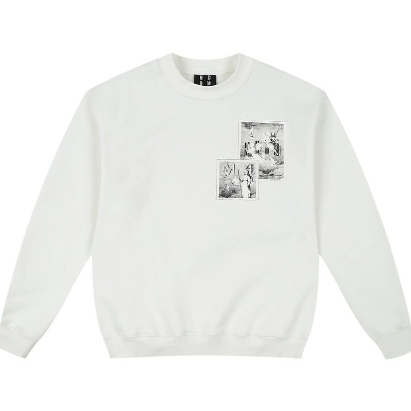 MEDM Angel Patch Crew Neck Sweater