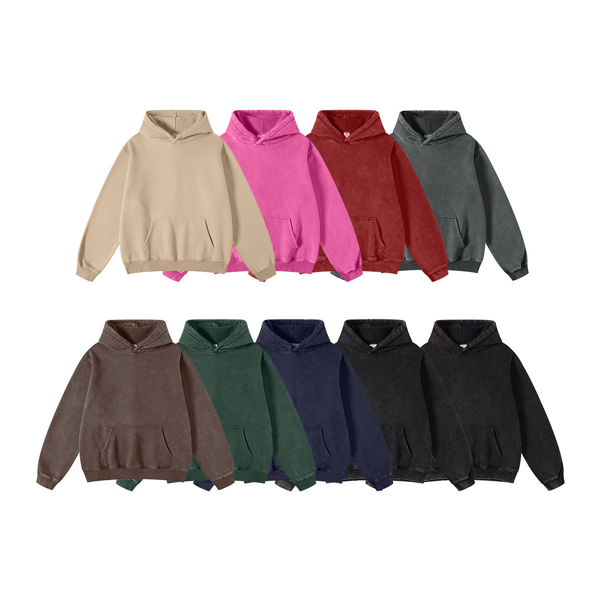 BE Men's Vintage Fleece Hooded Sweater