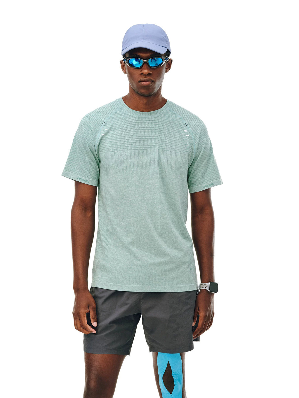 FPA Sports Striped Round Neck Breathable Tee