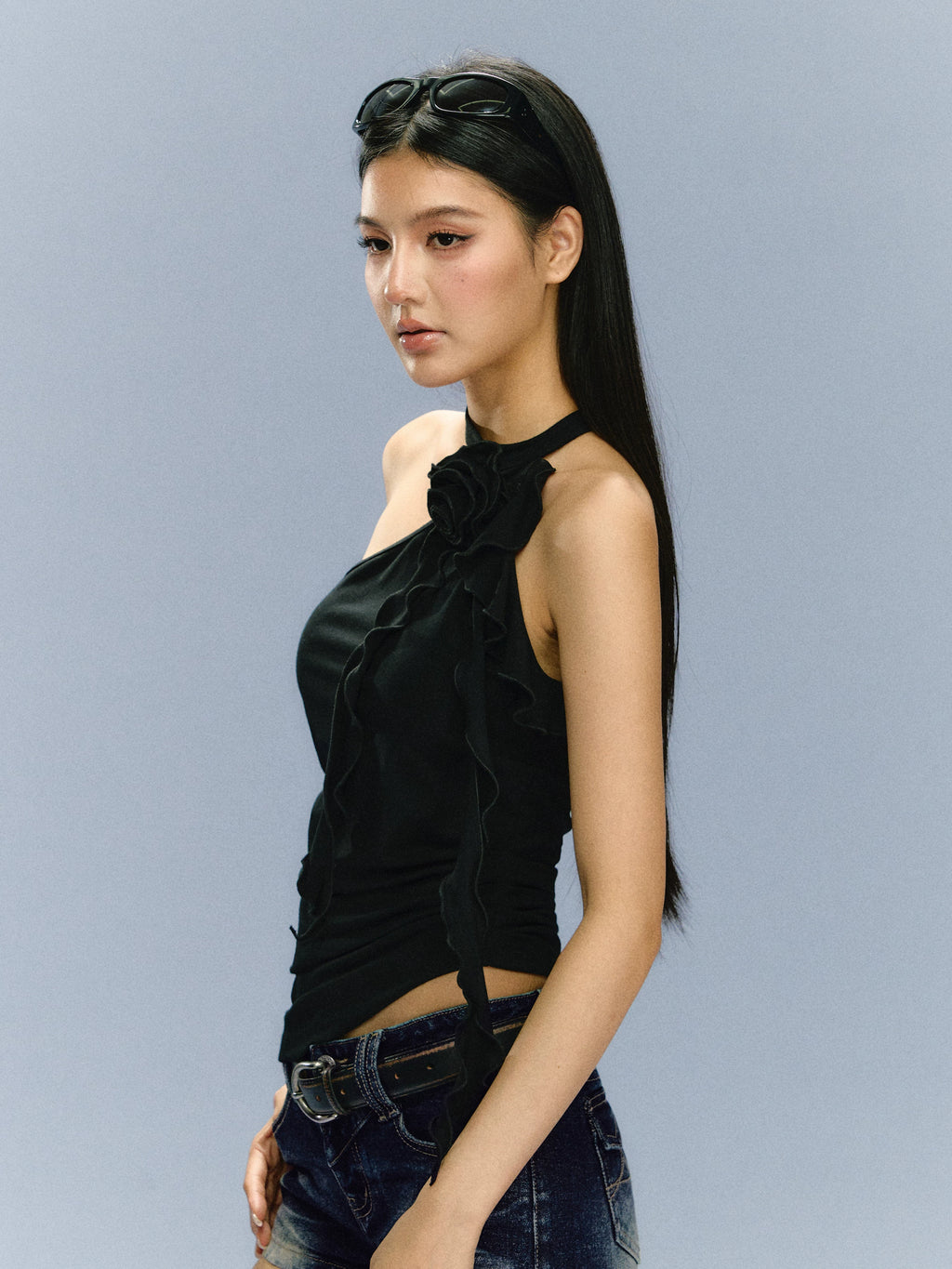 Ariseism Vintage Flower Slim Neck Sling