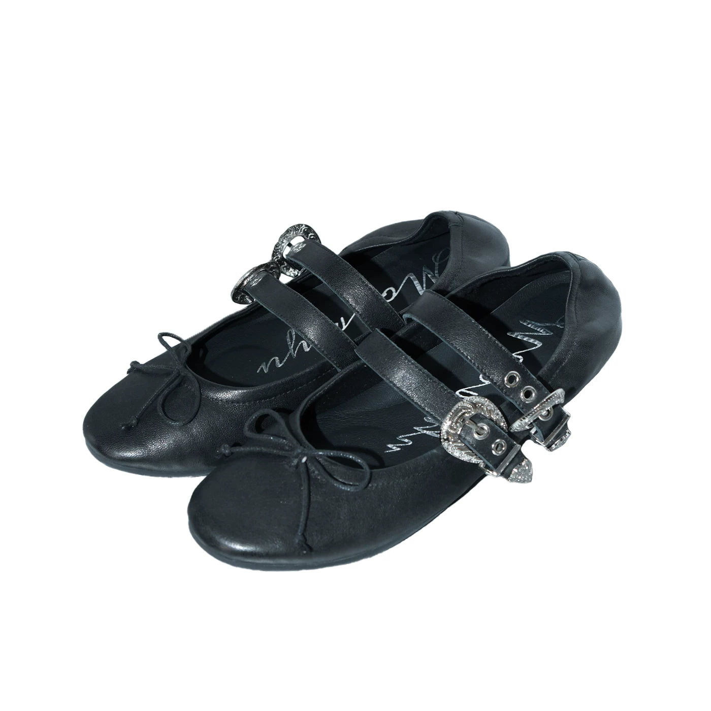 Mooreyu Bow Light Mouth Flat Shoes