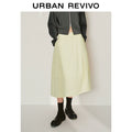 URBAN REVIVO Simple Casual Elastic Waist Super Loose Skirt